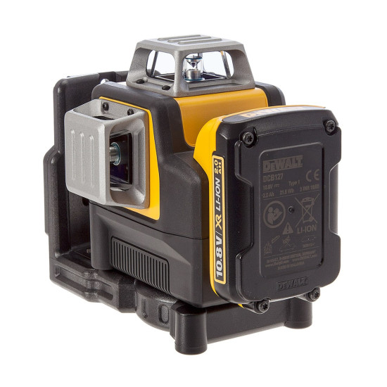 Лазерен нивелир линеен DEWALT DCE089D1G, 360° 3 зелени лъча