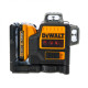 Лазерен нивелир линеен DEWALT DCE089D1R, 3 червени лъча