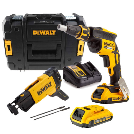 Винтоверт акумулаторен DeWALT DCF620D2K , 18 V, 30 Nm