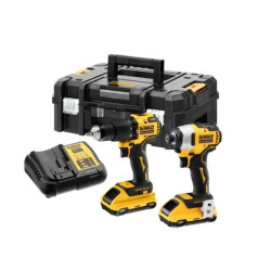 Комплект акумулаторни ударни винтоверти DeWALT DCK2062L2T , 18V