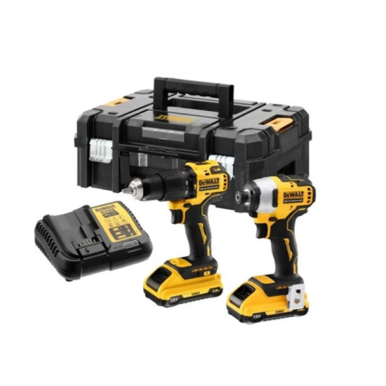 Комплект акумулаторни ударни винтоверти DeWALT DCK2062L2T , 18V