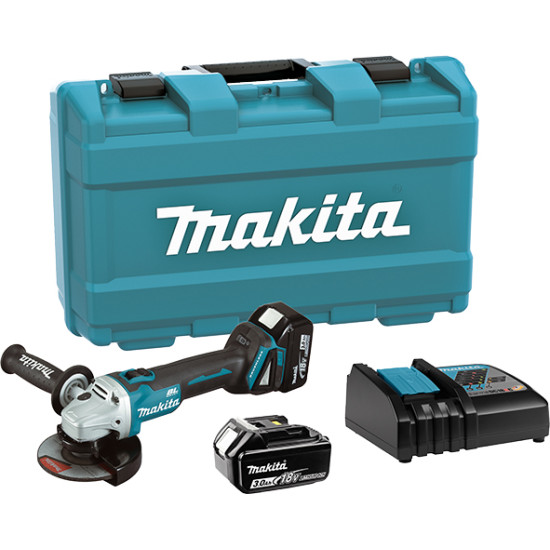 Акумулаторен ъглошлайф Makita DGA504RFE , 18V, Ø 125, 8500 min¹