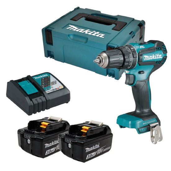 Винтоверт акумулаторен Makita DHP485RFJ , 18 V, 50 Nm