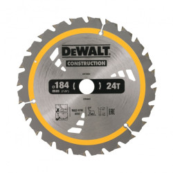 Циркулярен диск за дърво DeWALT DT1951, 184/1.8/20 Z=24