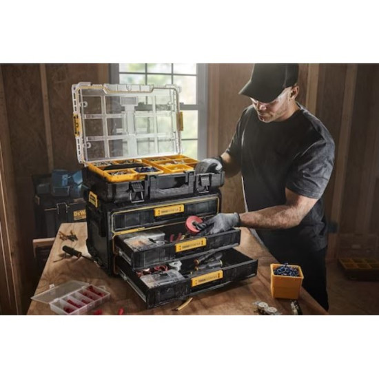 Куфар за инструменти с 3 чекмеджета DEWALT DWST08330-1 , 554х313х320 mm