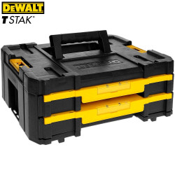 Куфар за инструменти с 2 чекмеджета DEWALT DWST1-70706, TSTAK IV, 440х314х176 мм