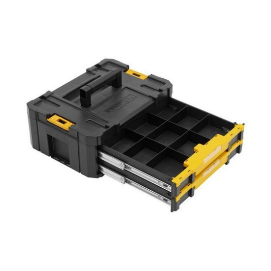 Куфар за инструменти с 2 чекмеджета DEWALT DWST1-70706, TSTAK IV, 440х314х176 мм