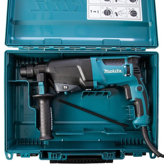 makita HR2610 SDS Plus Перфоратор, 2.4 J, 800 W