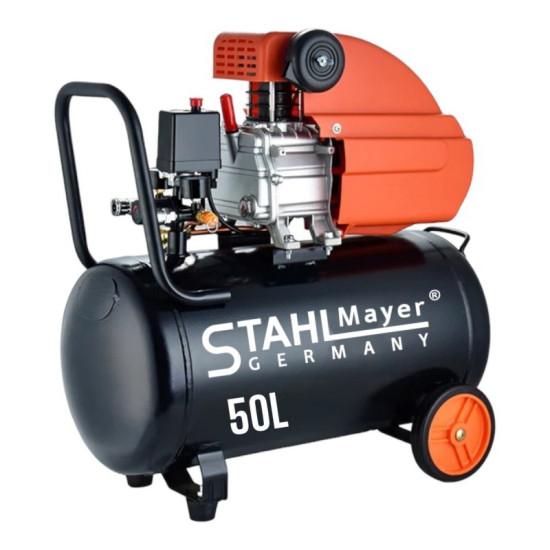 Електрически компресор STAHLMAYER, 50л, 1.5kW