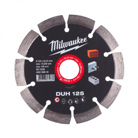 Диамантен диск Milwaukee 4932399540, DUH 125×2.3×22.23 mm