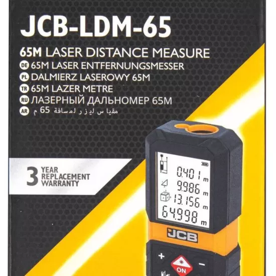 Акумулаторна лазерна ролетка JCB 80 м, LDM-80