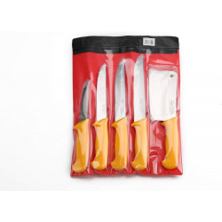 Комплект професионални месарски ножове, 5 броя 